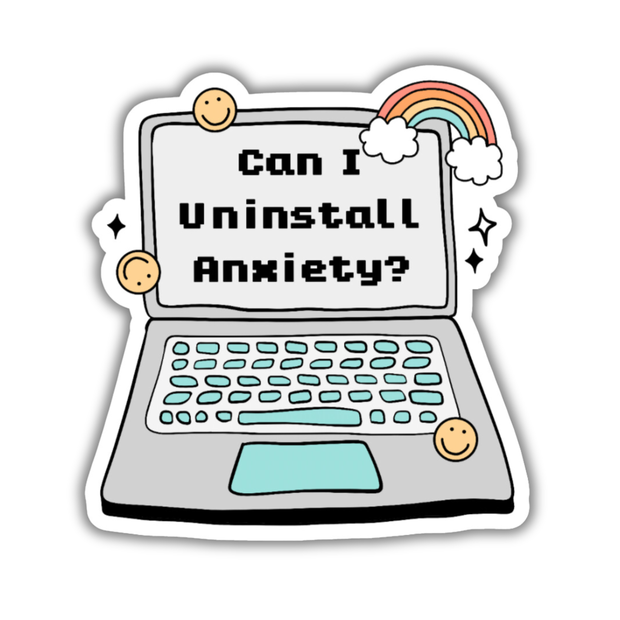 Can I Uninstall Anxiety Laptop Sticker