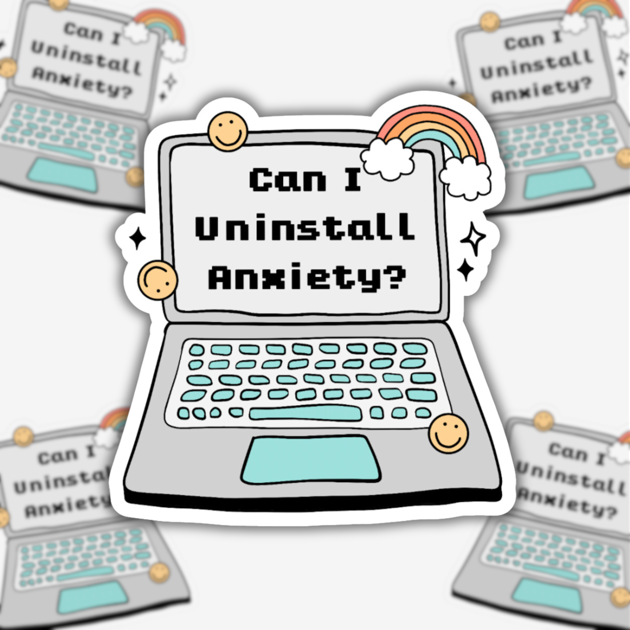 Can I Uninstall Anxiety Laptop Sticker