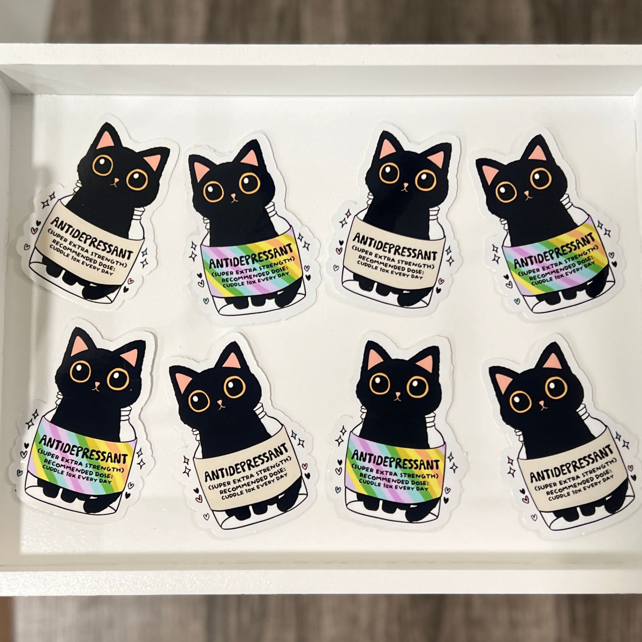 Cat Antidepressant Sticker