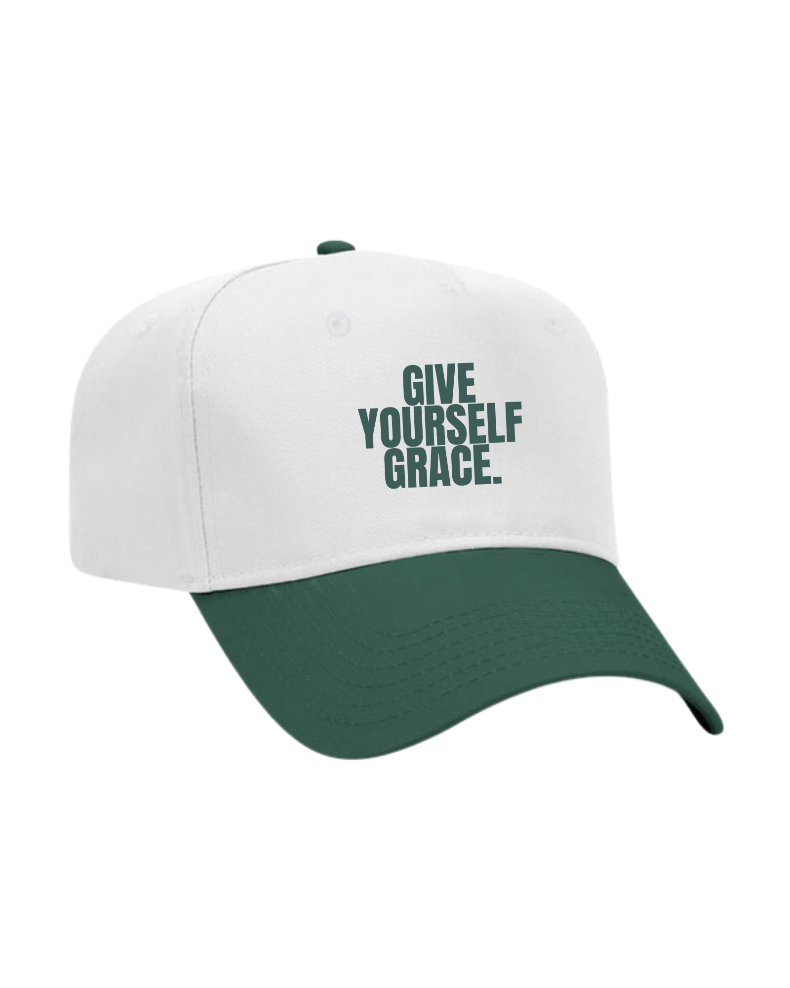 GYG Logo Hat White/Dark Green