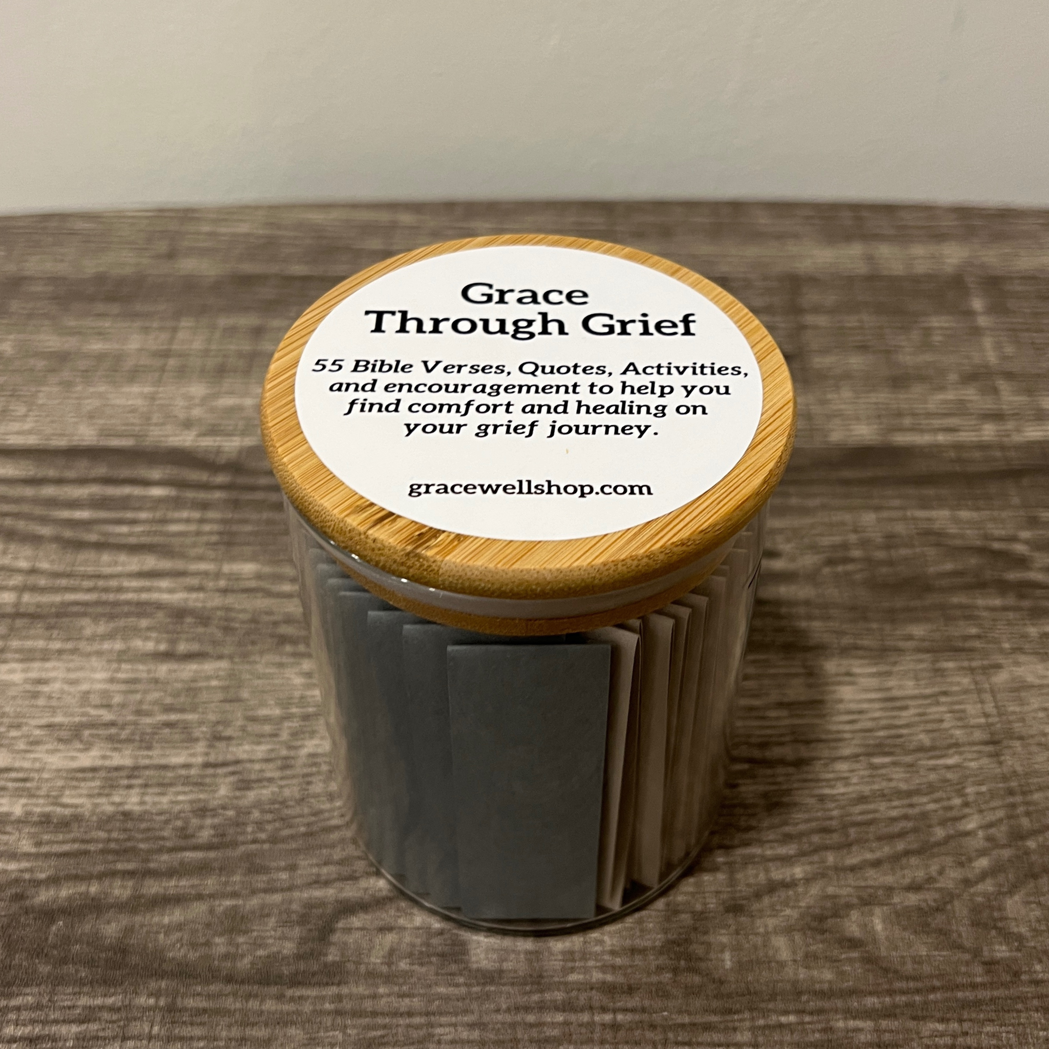 Grace Through Grief (Man of God Stand Firm) Grief Jar