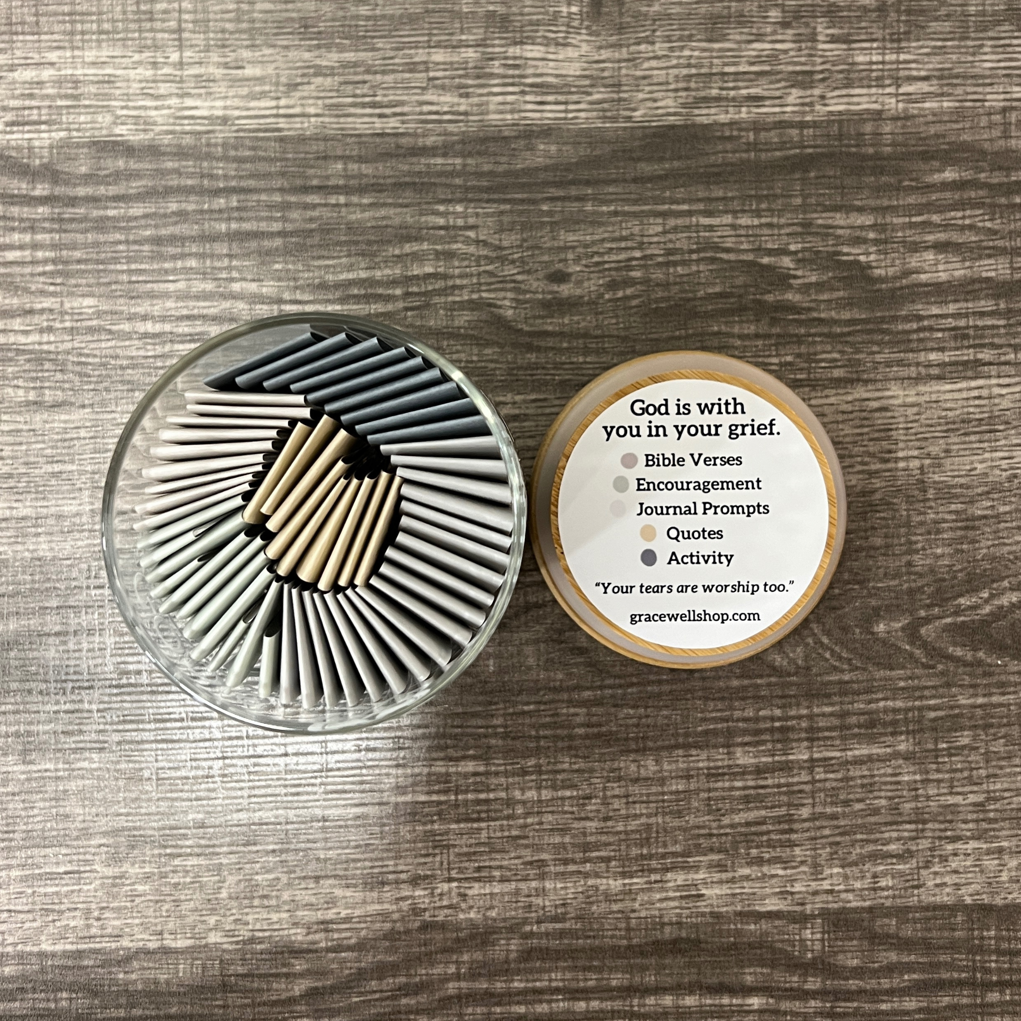Grace Through Grief (Man of God Stand Firm) Grief Jar