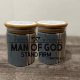 Grace Through Grief (Man of God Stand Firm) Grief Jar