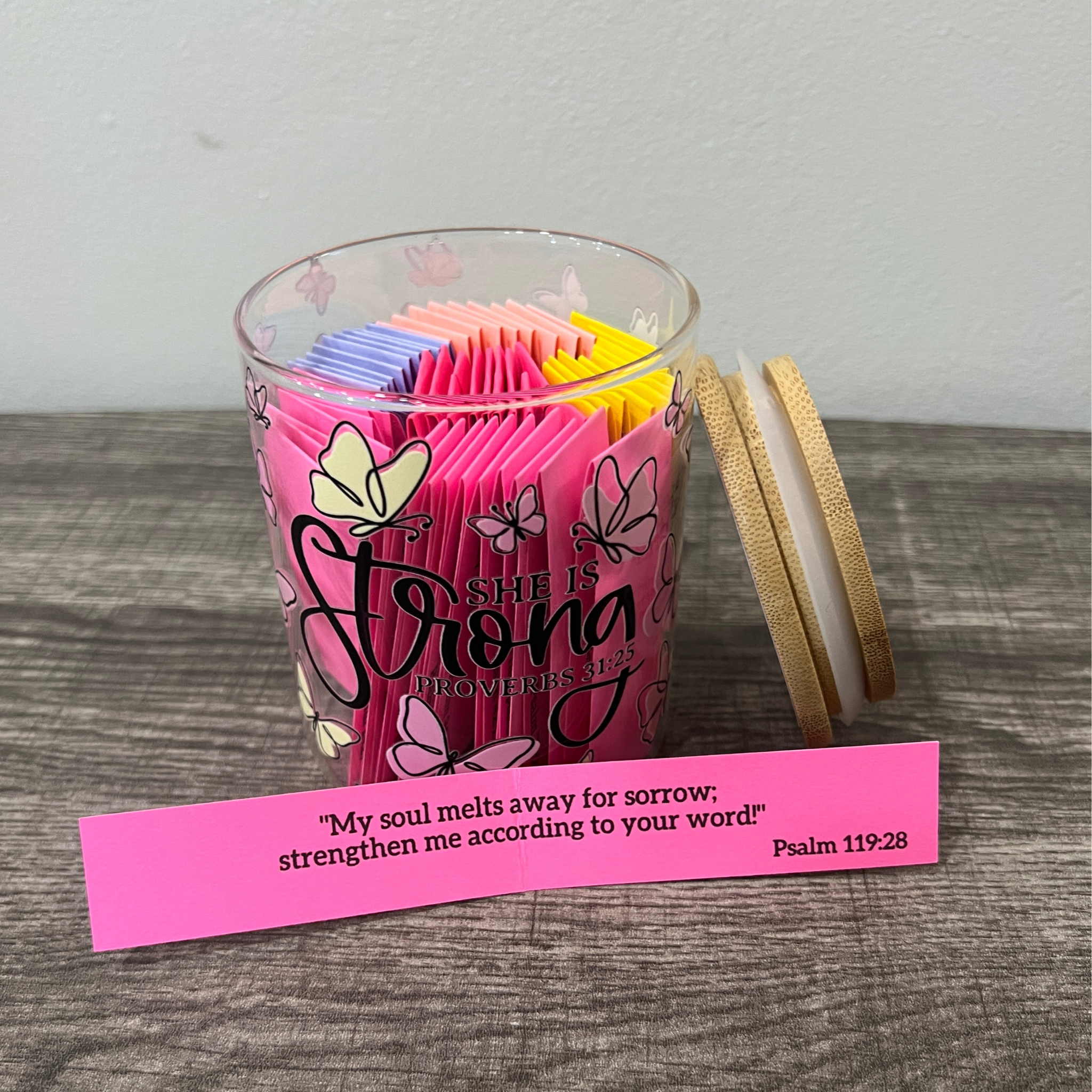 Grace Through Grief (She Is Strong) Grief Jar
