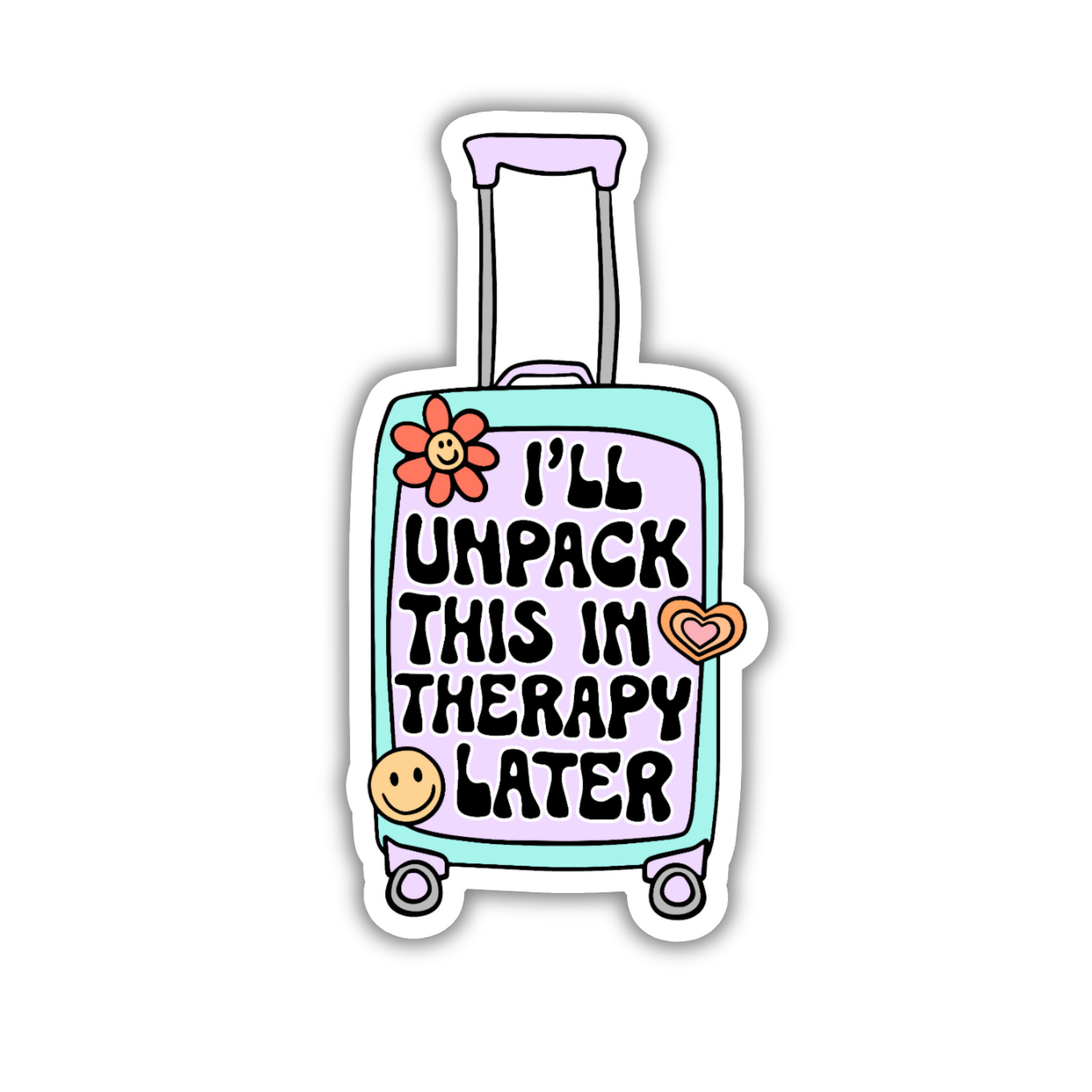 I'll Unpack This In Therapy Later Suitcase Sticker