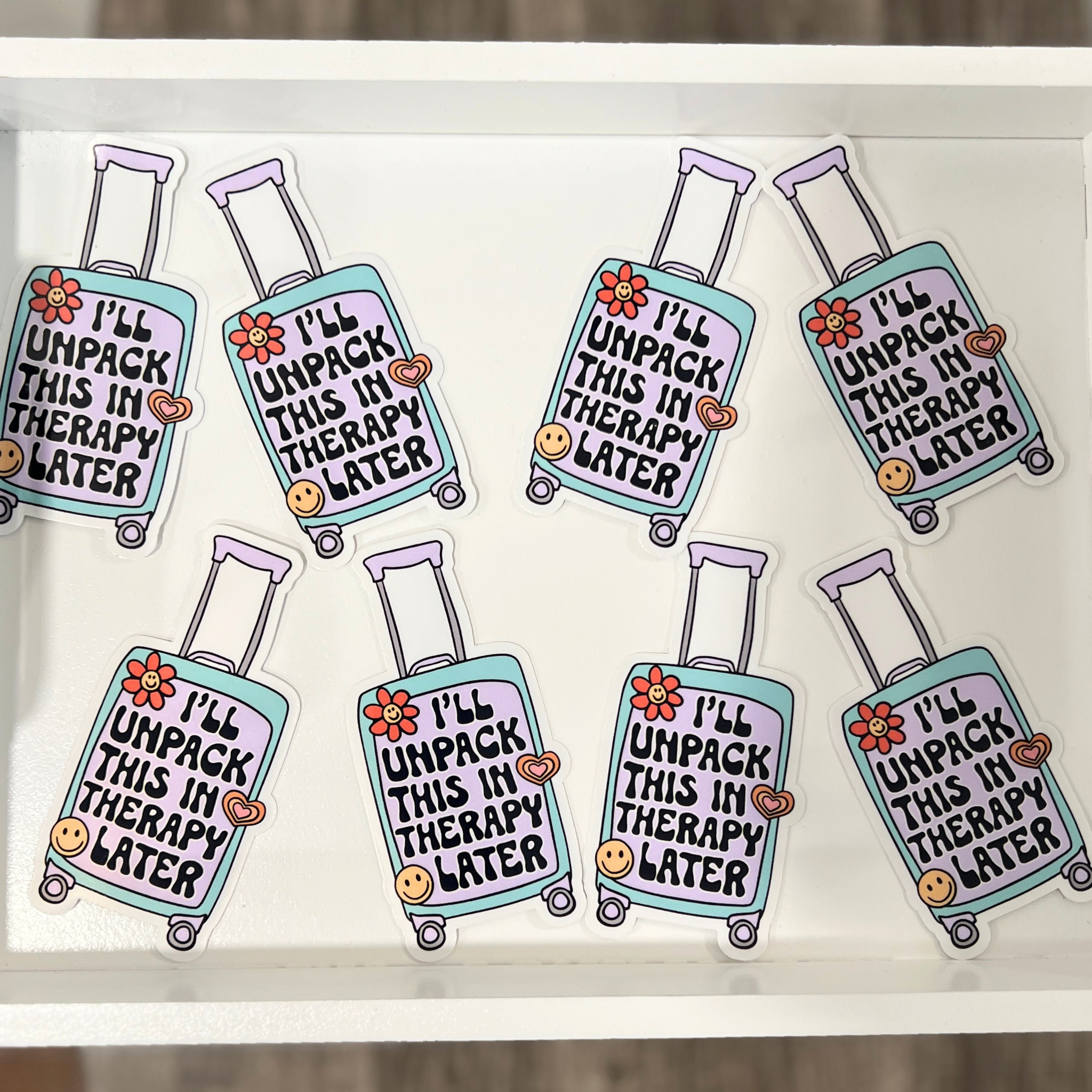 I'll Unpack This In Therapy Later Suitcase Sticker