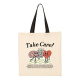 Take Care Matthew 8:34 Tote Bag