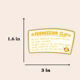 Permission Slip Sticker