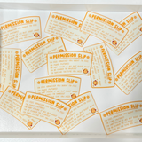 Permission Slip Sticker