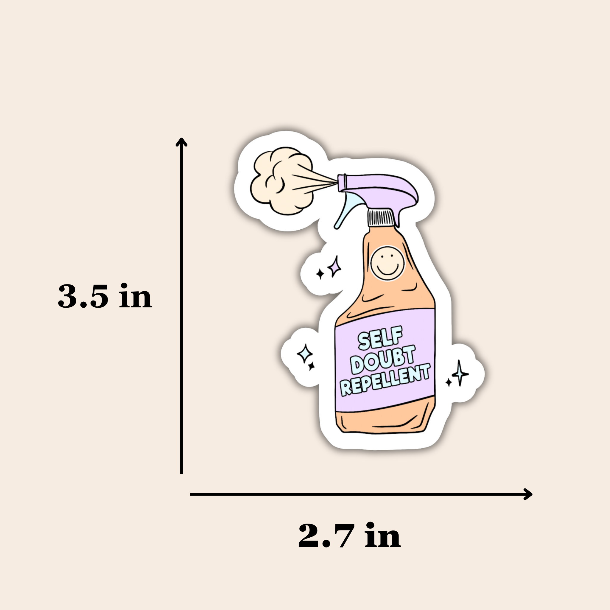 Self Doubt Repellent Sticker