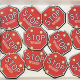 Stop Being So Hard On Yourself Stop Sign Sticker