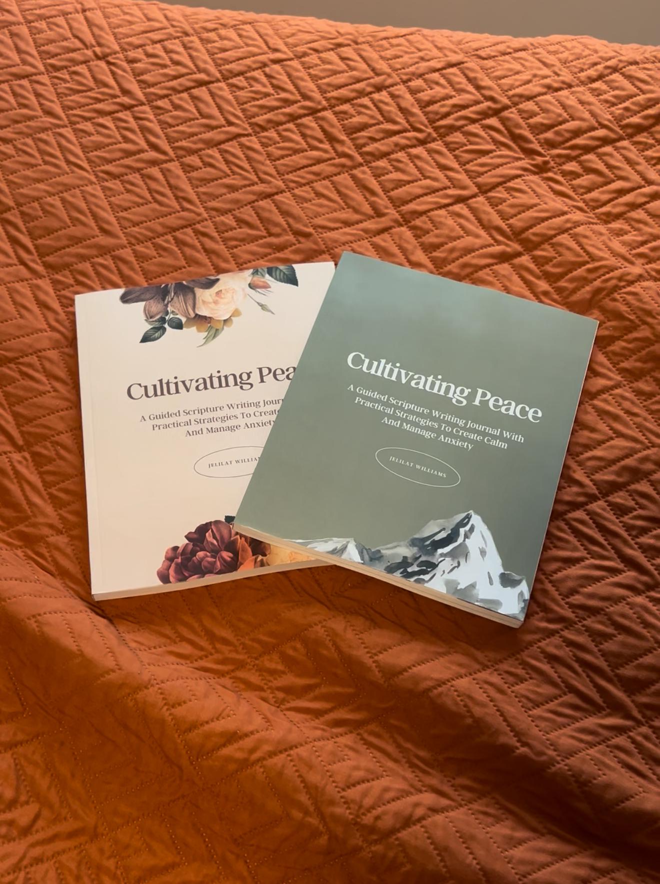 Christian Anxiety Journal | Guided Scripture Writing for Mental Health | Cultivating Peace Faith-Based Journal | Christian Self-Care Book