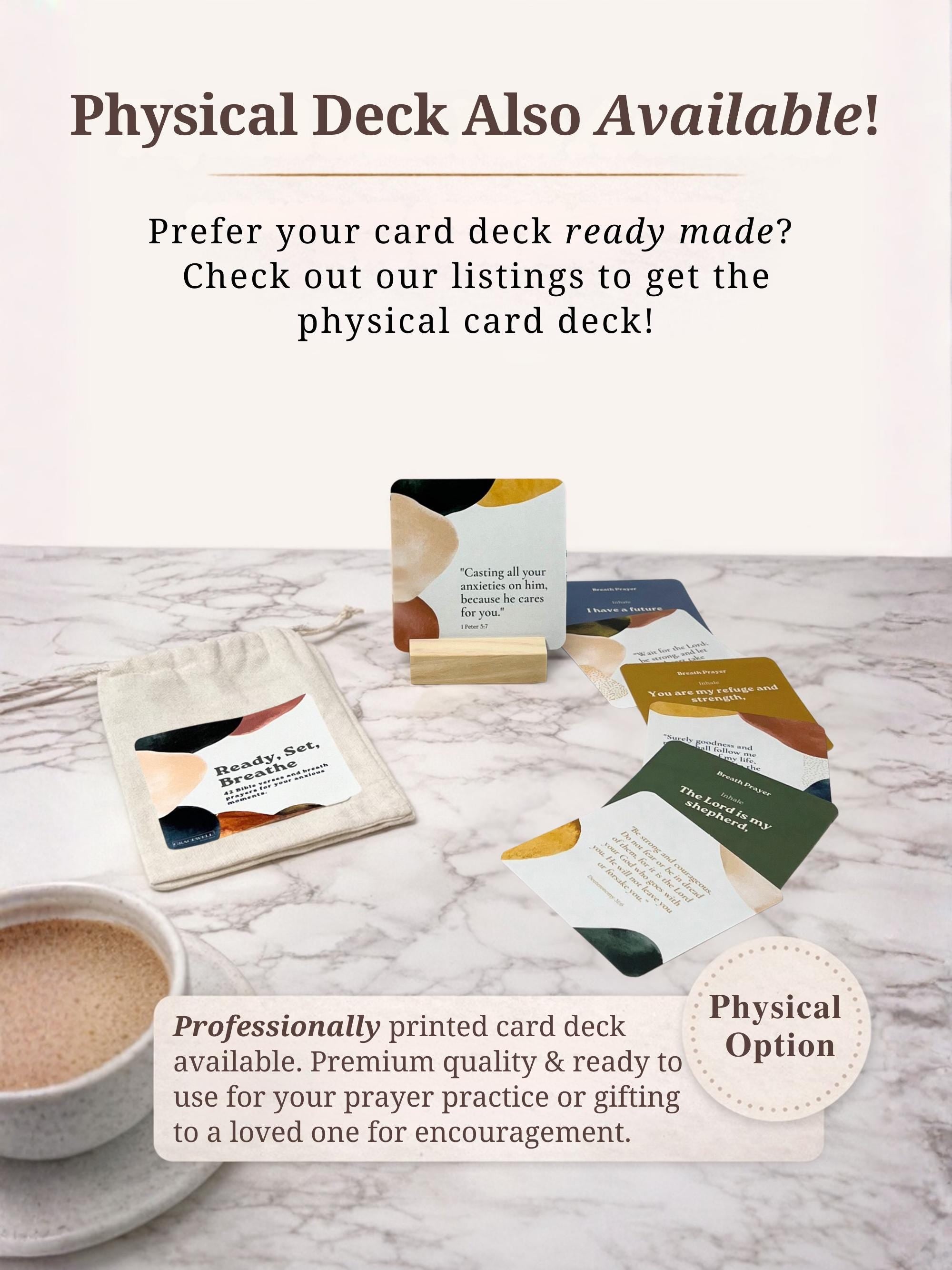 60 Printable Breath Prayer Scripture Cards, Christian Anxiety Relief Gift, Scripture Meditation, Affirmations and Encouragement, faith cards