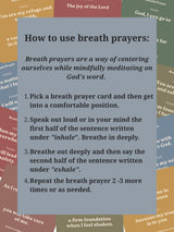 Printable Breath Prayer Cards: 30 Faith Based Affirmations For Anxiety