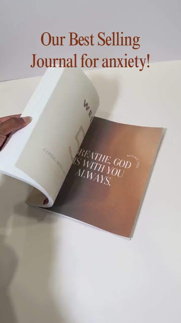 Christian Anxiety Journal | Guided Scripture Writing for Mental Health | Cultivating Peace Faith-Based Journal | Christian Self-Care Book