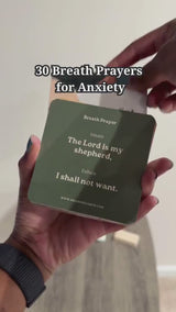 Printable Breath Prayer Cards: 30 Faith Based Affirmations For Anxiety