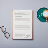 "Peace Belongs to Me" Notepad
